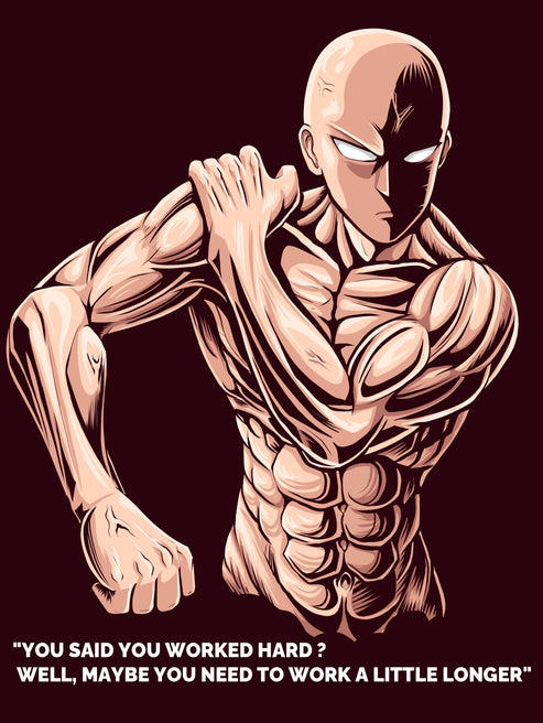 "SAITAMA x HARD WORK" - Heavy Oversized Hoodie