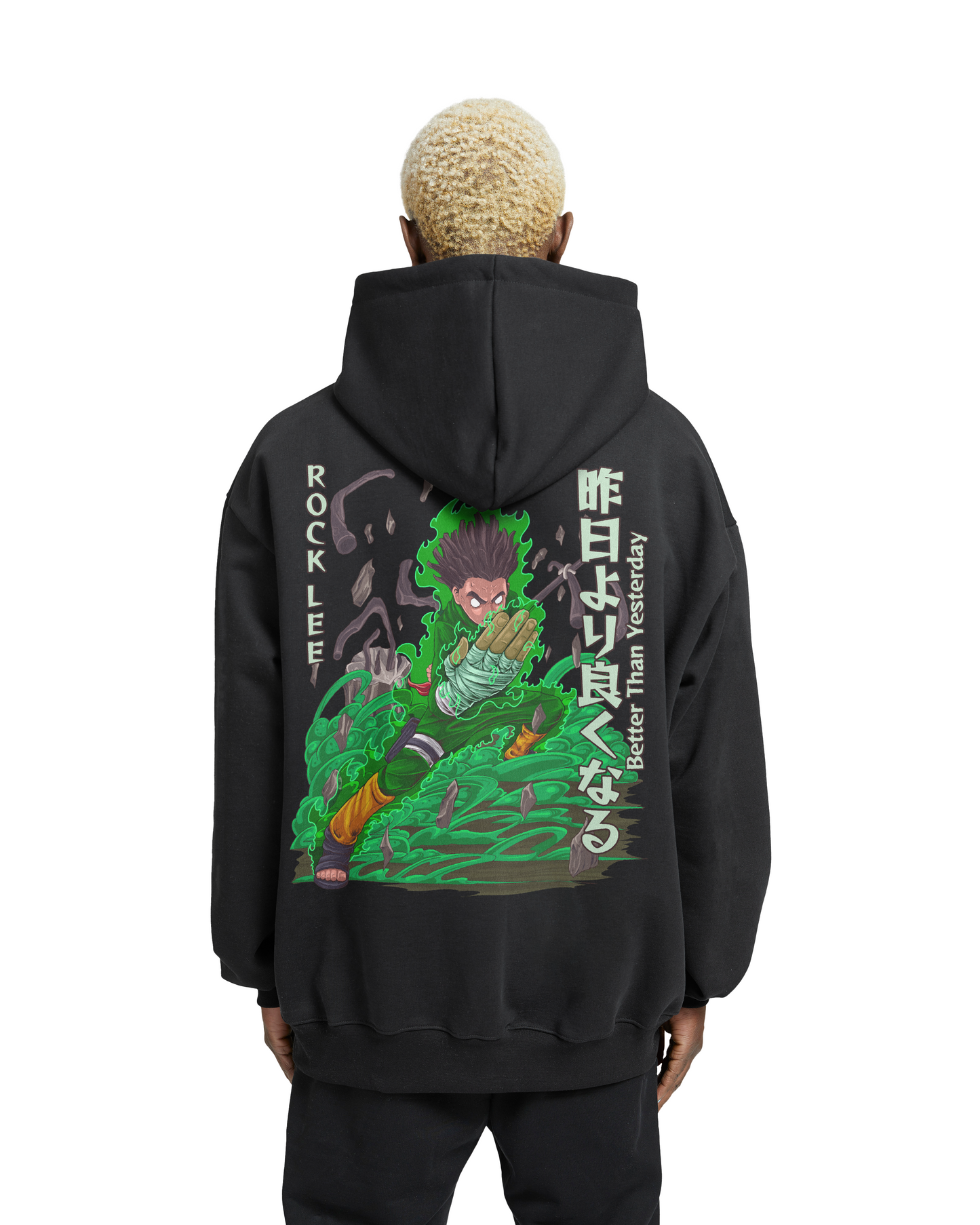 "ROCK LEE x BETTER THAN YESTERDAY" - Oversized Hoodie !SALE!