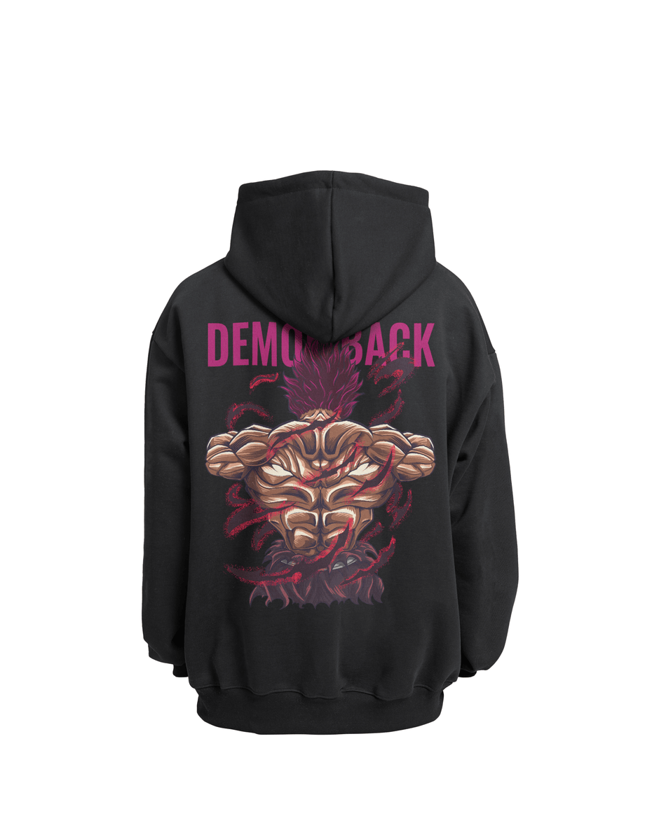 "YUJIRO HANMA x DEMON BACK" - Heavy Oversized Hoodie